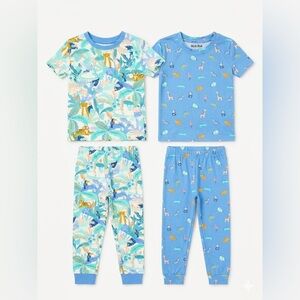 Mick Mack Lot x 2 Tropical & Animal Print Kids Pajama Sets Size 3T